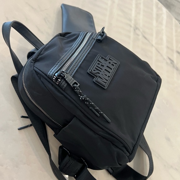 Steve Madden Women’s Black Mini-Backpack. - Picture 1 of 11